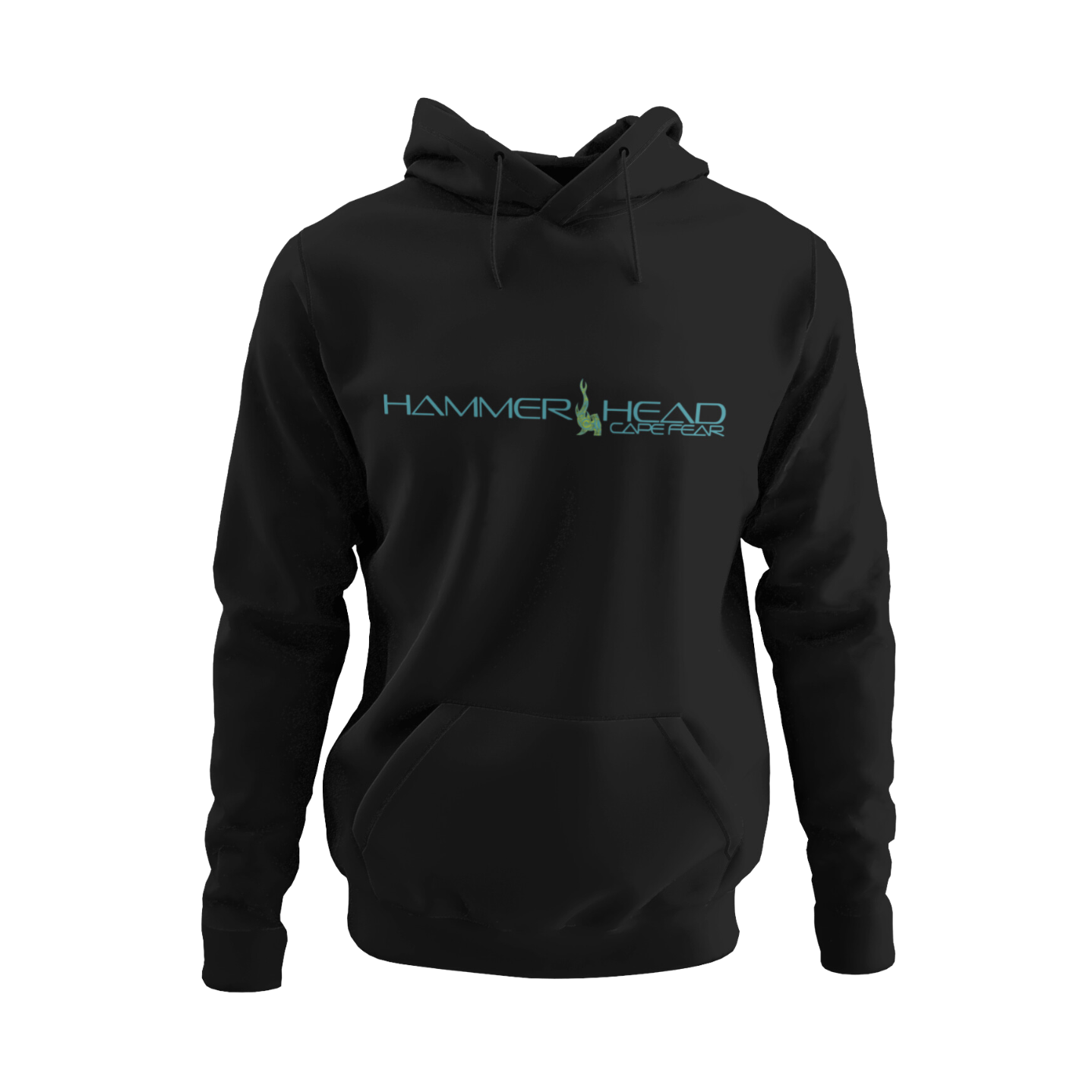 Teal & Lime Boardwalk Hoodie, Black