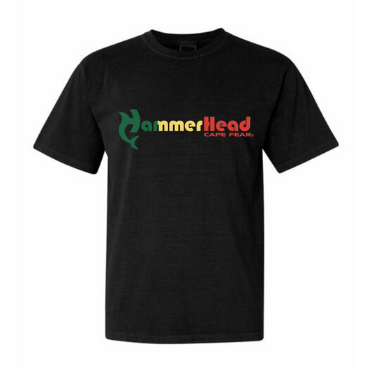Vintage Rasta Hammerhead Cape Fear T-Shirt, Black