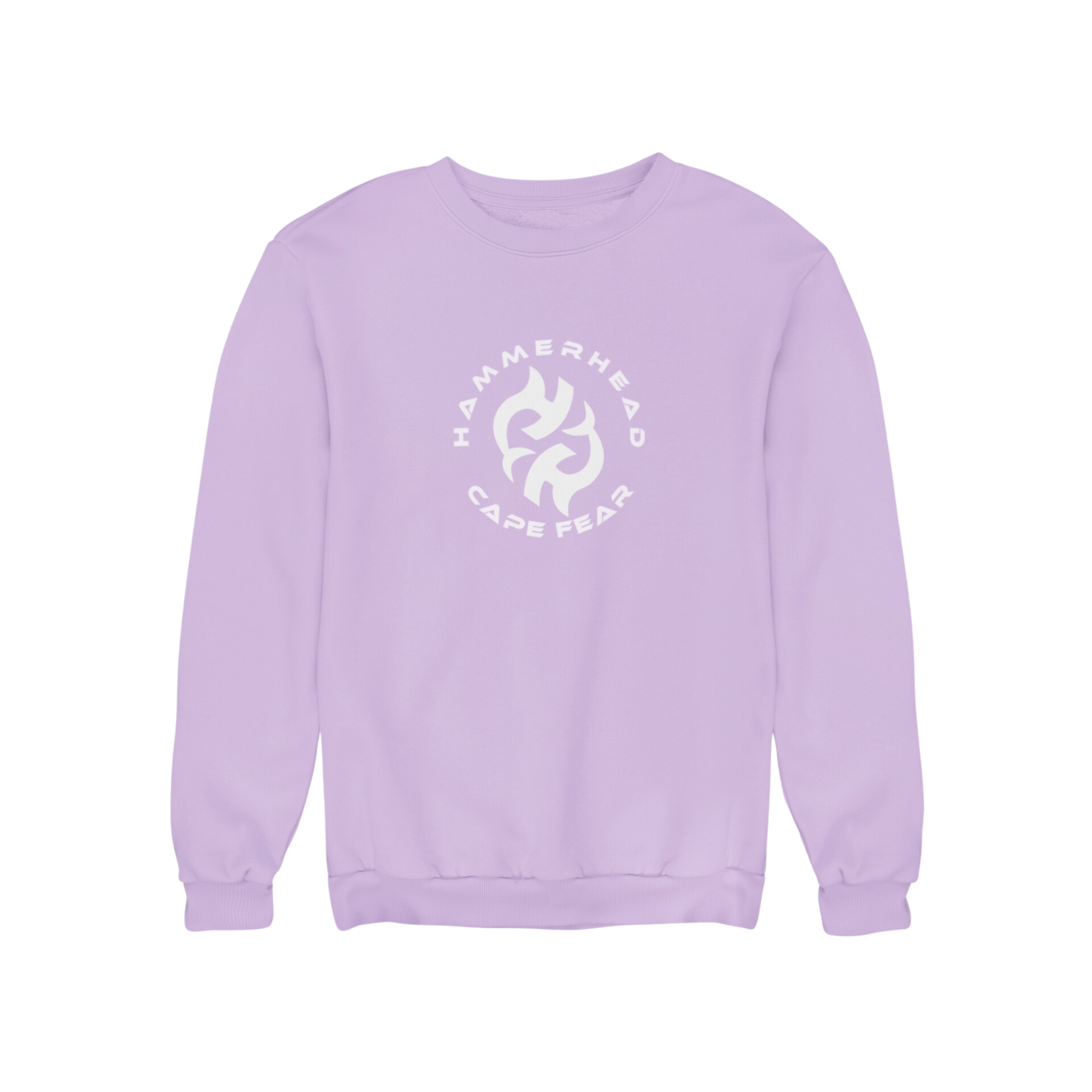 Zen Shark Crewneck Sweatshirt, Orchid – Hammerhead Cape Fear